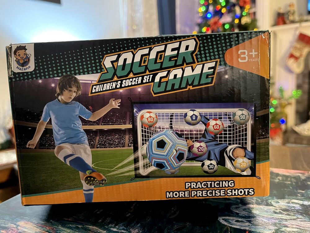 Kids Soccer Game Mat Set, Futball Indoor Target Toss Sports Toys New Christmas